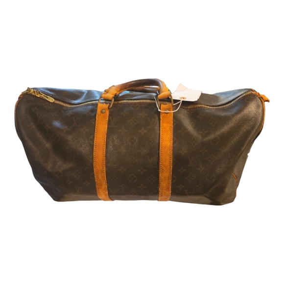 LV Mono Keepall some corner rubs ,fading torn tab - Picture 3 of 14